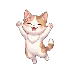 Sakura celebrating