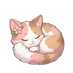 Sakura sleeping