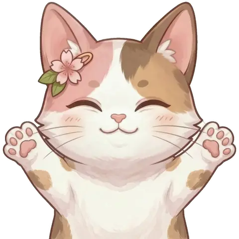 Sakura widget art, celebrating